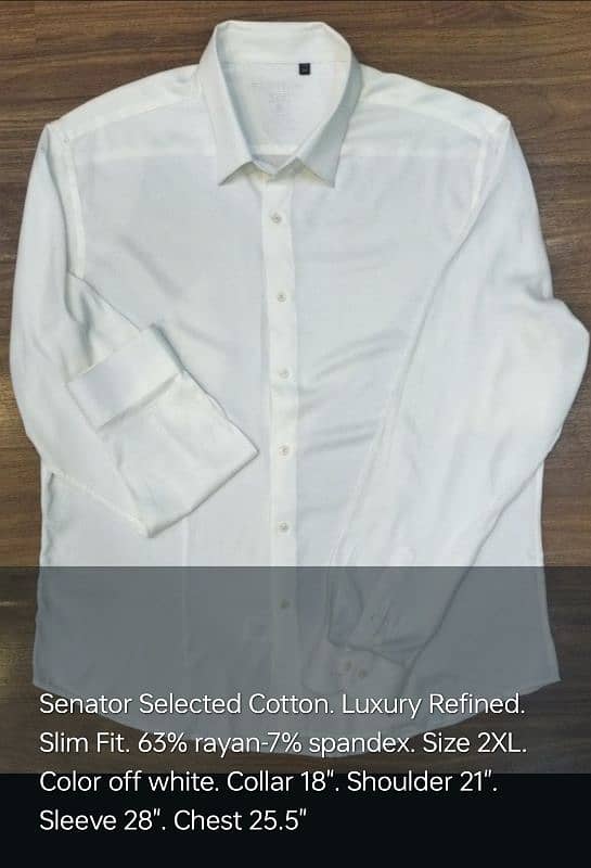 Imported Men's dress shirts 2,000 each 4