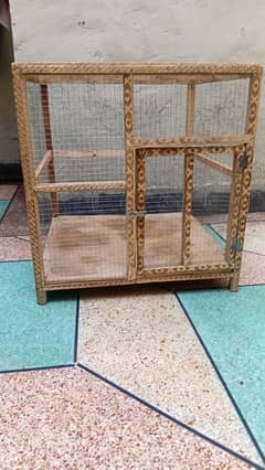 wooden cage new condition