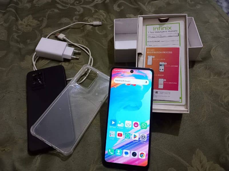 Infinix Note 10 Pro 8/128 with Box, Charger and 2 Back Covers 2