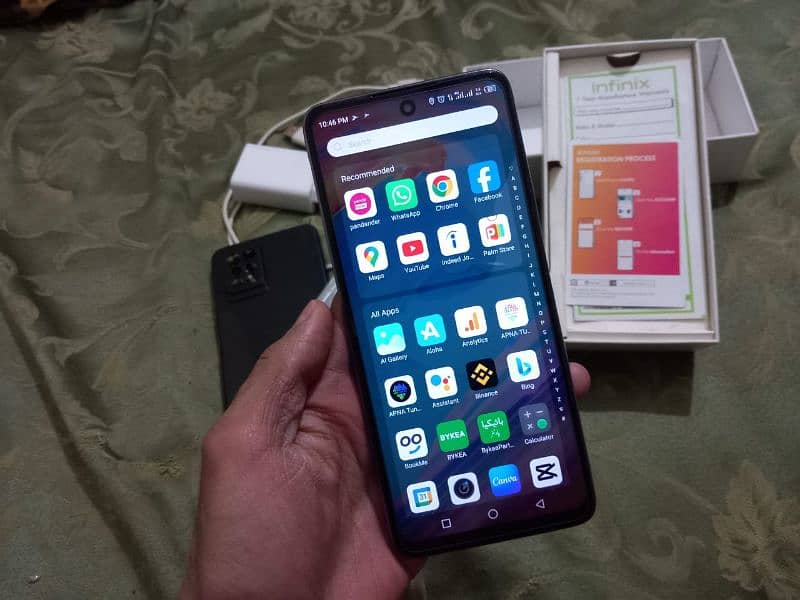 Infinix Note 10 Pro 8/128 with Box, Charger and 2 Back Covers 3