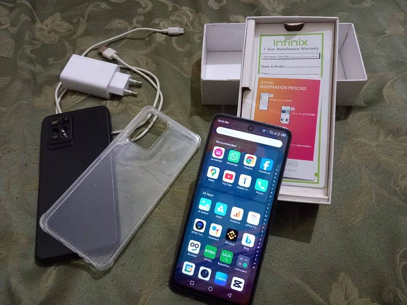 Infinix Note 10 Pro 8/128 with Box, Charger and 2 Back Covers 13