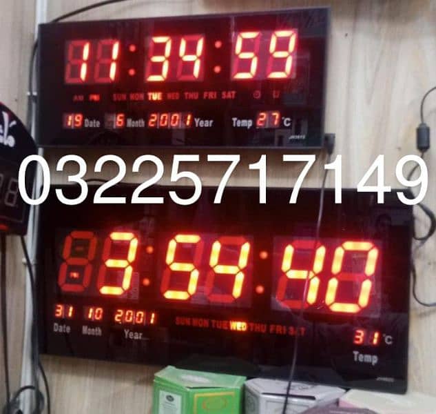 Digital Wall Clocks Masjid Clock Digital Clock Namaz Salat Panel 2