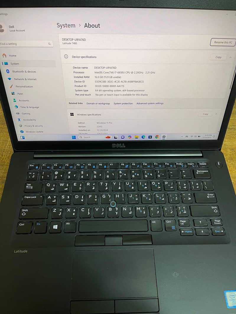 Dell Latitude 7480, Core i7, 16GB Ram, 512 SSD 1