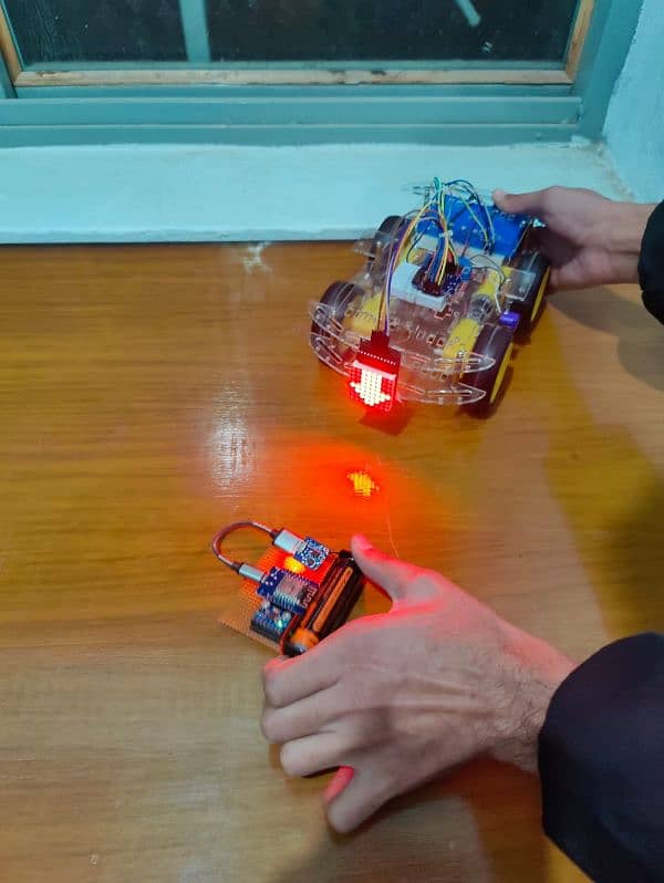 Gesture Controlled Robot using ESP8266 mini 2