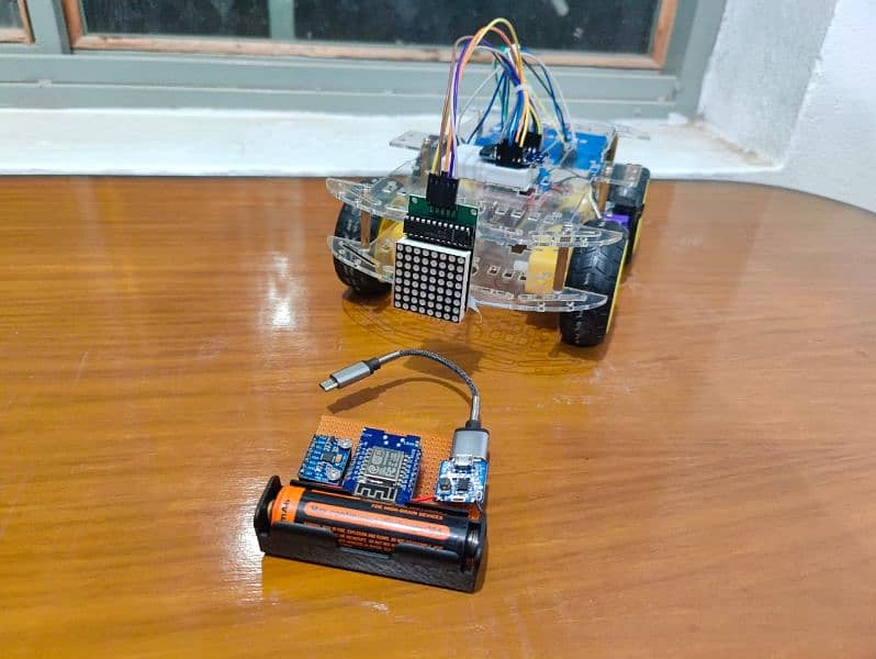 Gesture Controlled Robot using ESP8266 mini 5