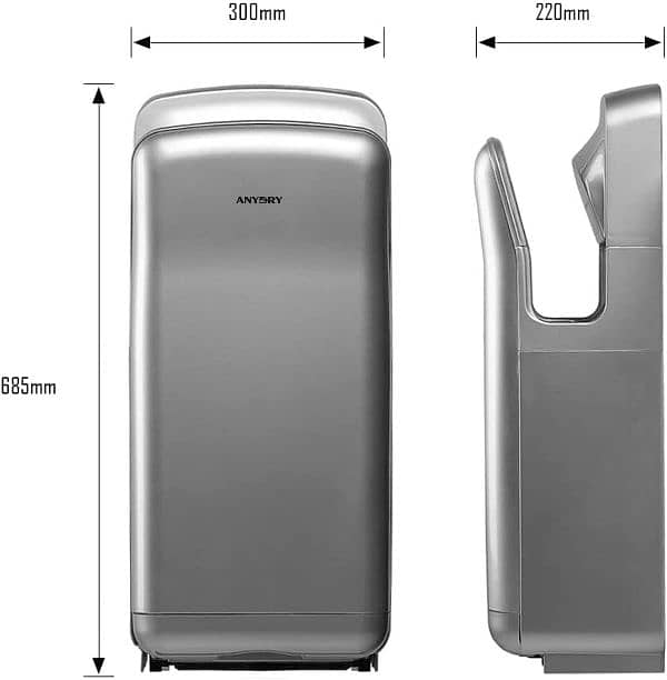 Anydry 2005H vertical Hand Dryer, Electric Super Powerful 0