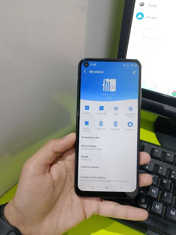 Tecno camon 15 4/128gb aprove 1