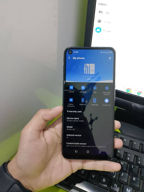 Tecno camon 15 4/128gb aprove 3
