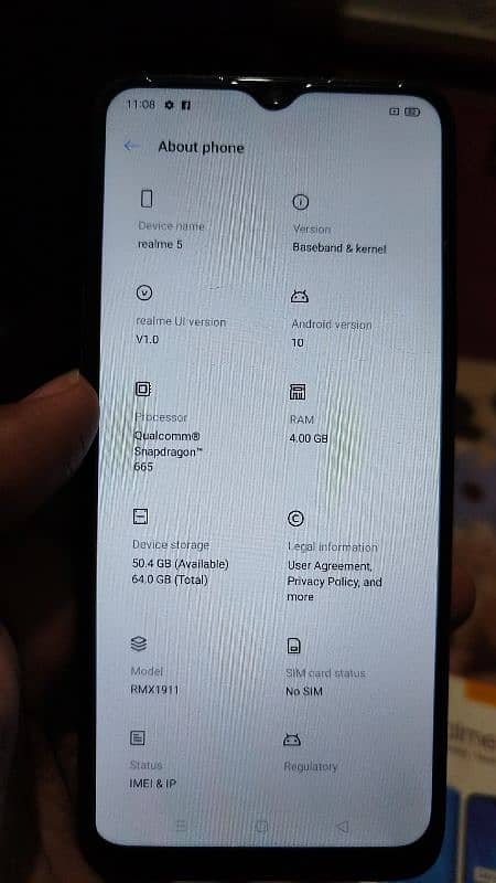 Realme 5 4/64 PTA Approved 6