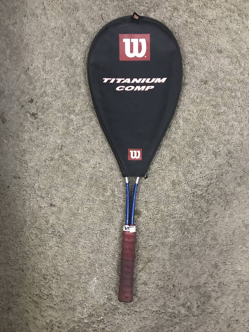 wilson titanium squash racket 0