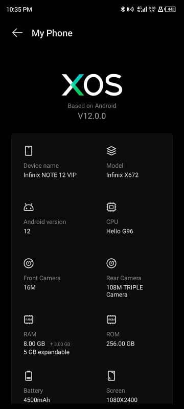 infinix 12 vip  gaming mobail h all okay 1