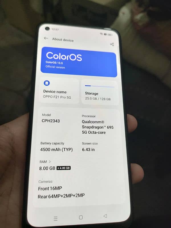 Oppo f21 pro 5g 6