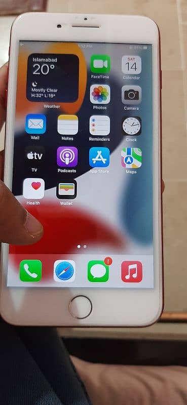 iphone7plus Red Bypass Hy Battrey change 128gb confition 10/9 fingr ok 2