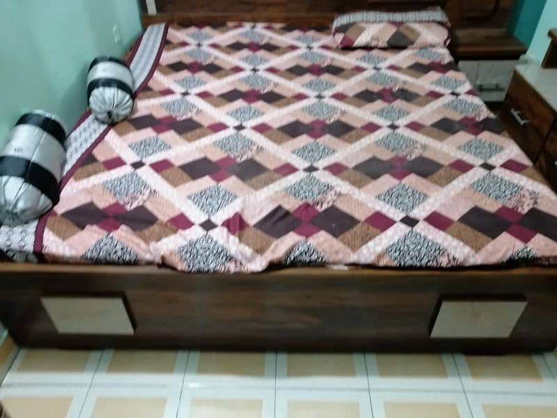 new furniture only 2 months used with matress urgent sale 1