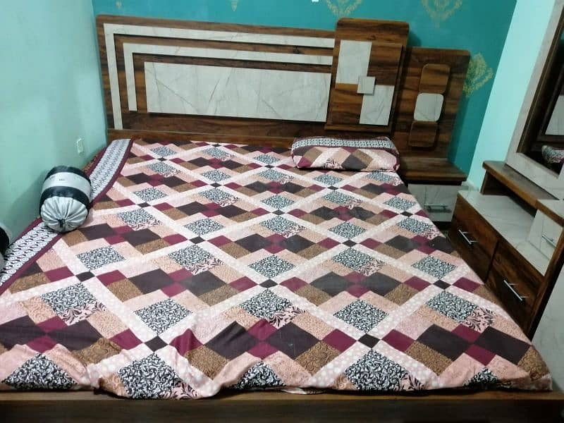 new furniture only 2 months used with matress urgent sale 2