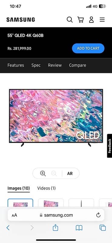 Qled 4k Q60B 55 inch 12