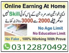 Boys/Girls Online job available,Part time/Data Entry/Typing/Assignment