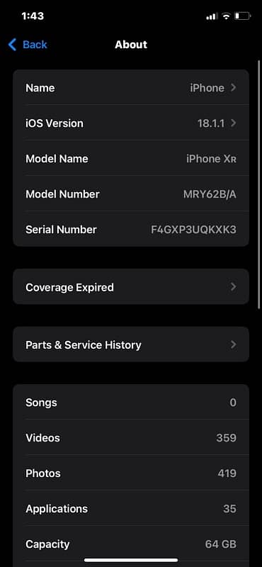 iphone XR PTA approved 64GB 3