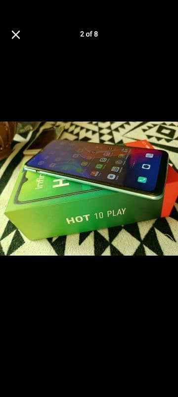 infinix hot 10 play  4/64 good condition with box 1