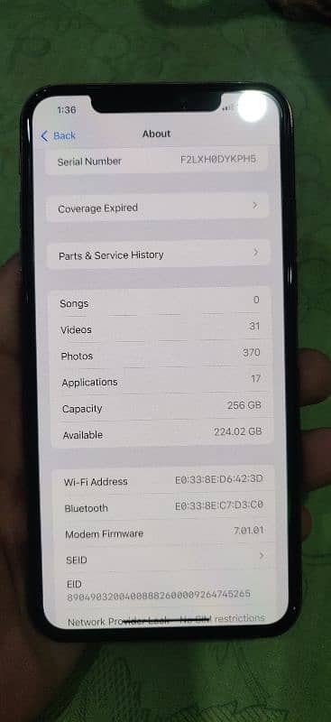 IPhone Xs Max 256 GB Sim Working 5