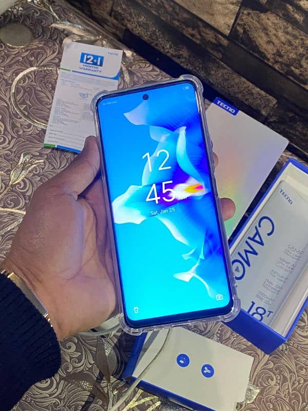 Tecno Camon 18T 128Gb With org Box&Charger 2