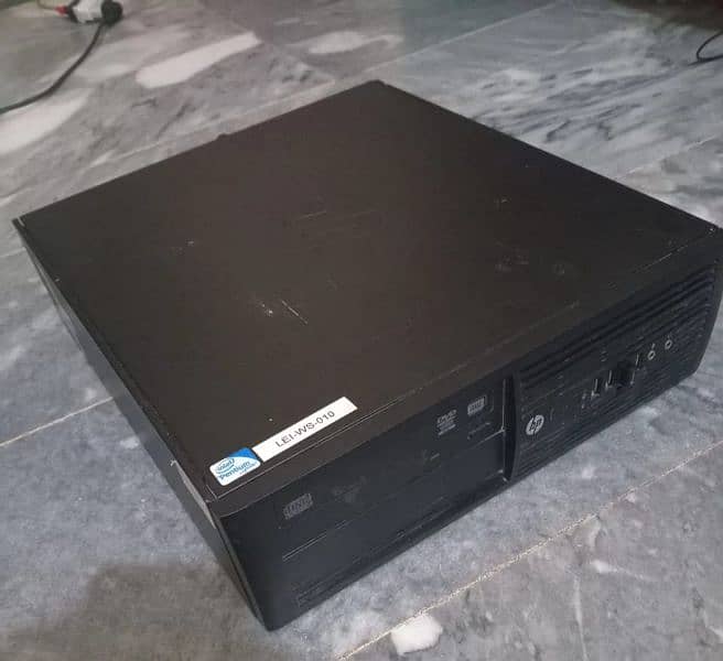 HP Desktop system with power cable-Processor i3-2100 3.10 GHz- 4GB RAM 0