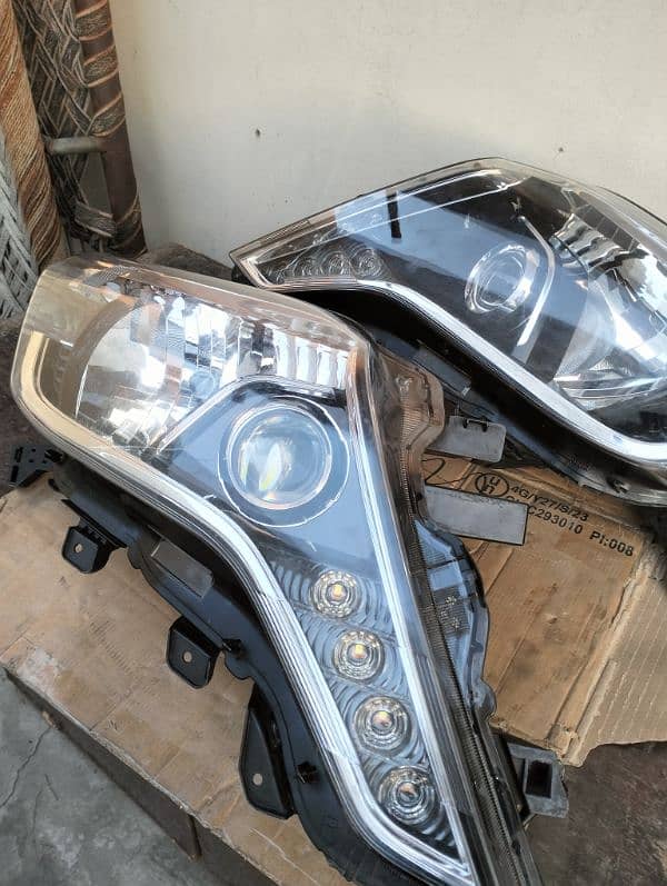 land cruiser prado projector led front headlights genuine lights 2014 6