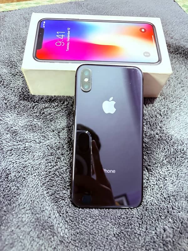 iPhone X 64Gb PTA Official Approved With Box Cable 5