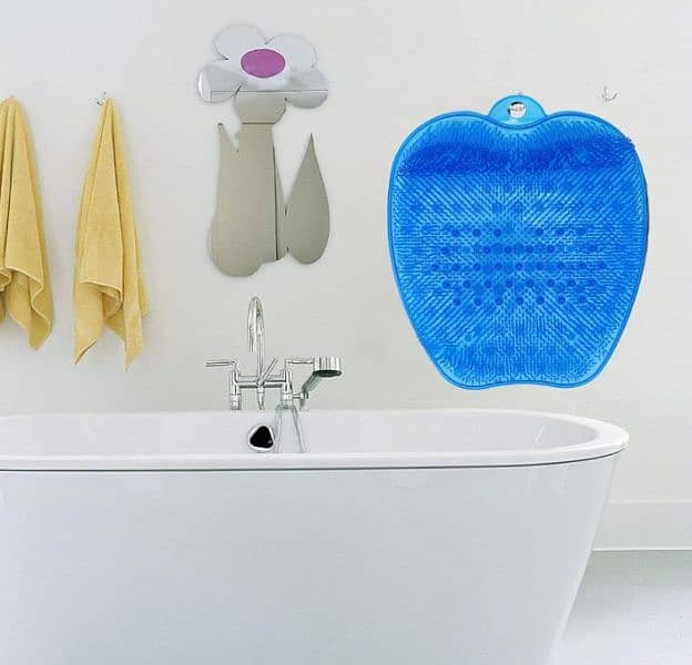 Shower Foot Washer Mat, Non-Slip Shower Foot Massager with Shower foot 3