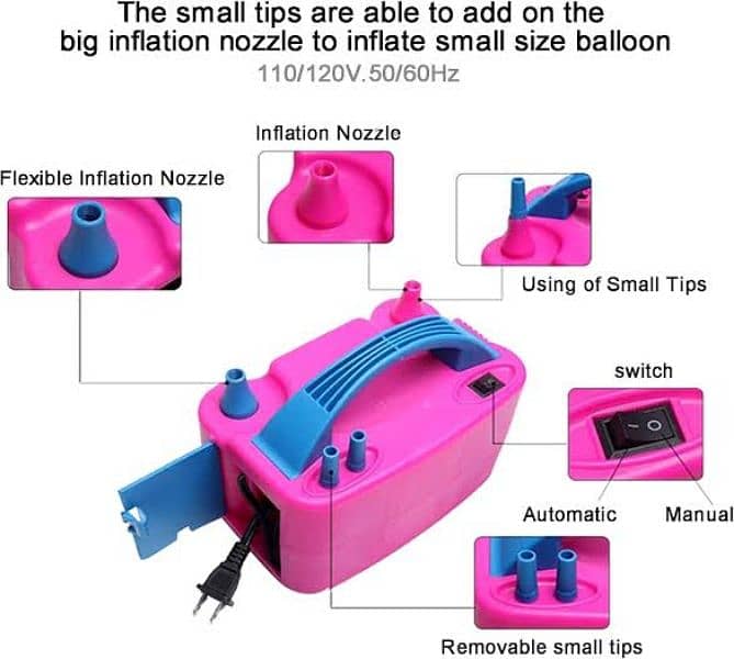 electric air balloons machine pump for balloons decoration. 4