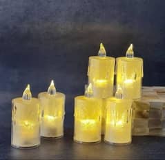 crystal Led Candles lights Pack of 24pcs With Mini Cells.