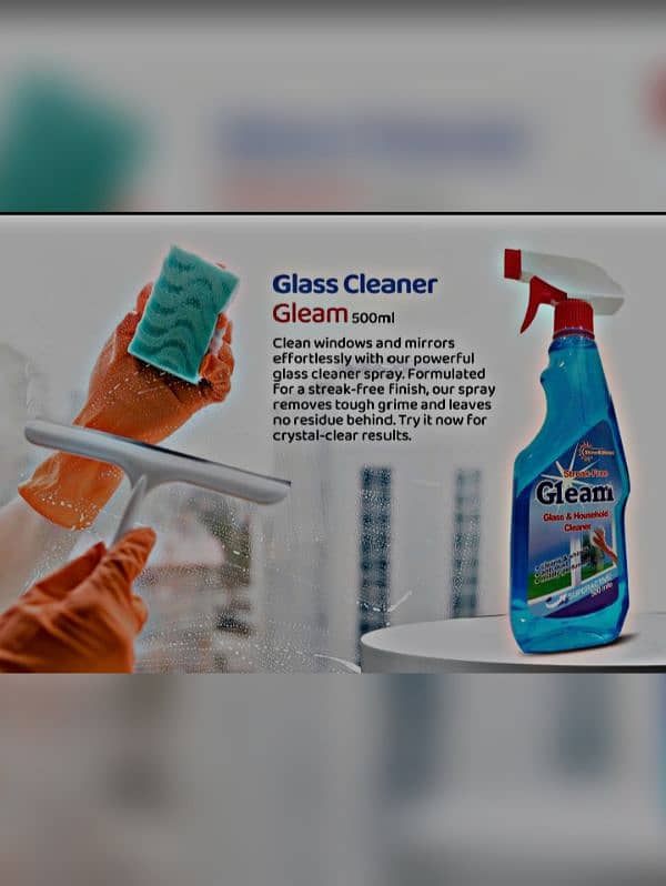 bleach phyenal glass cleaner and restore all house hold 7