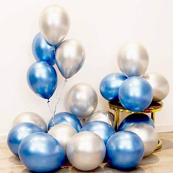 Metallic Shiny Chrome Balloons Pack of 50 For Decorations 2