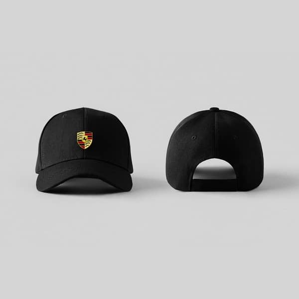 Crest Logo Embroidered Caps for Porsche Lovers 1