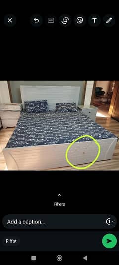 wooden bed