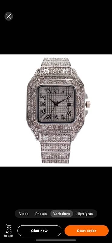 Silver Iced out || aujla watch 1