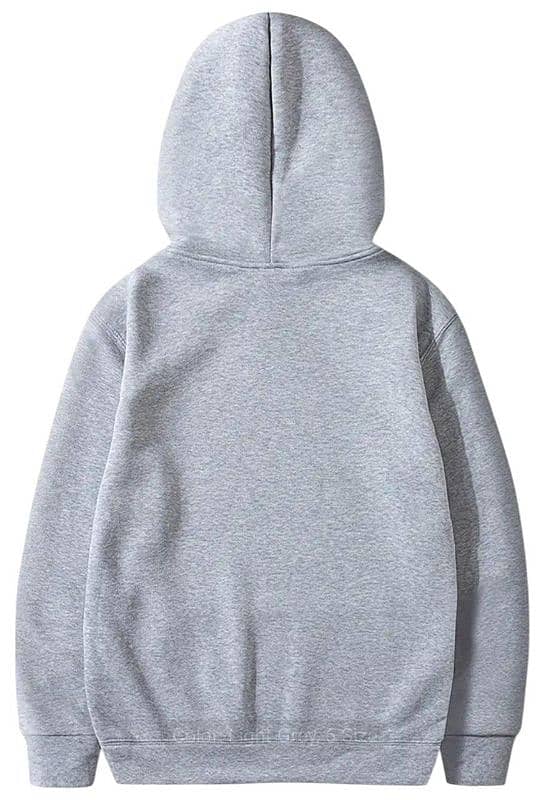 Classic Men's Grey Cotton Hoodie - Comfortable & Stylish 1