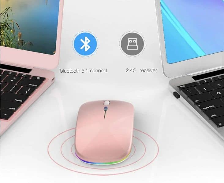 Wireless Mouse Bluetooth Rechargeable 2