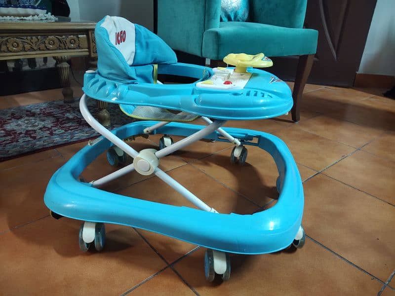 Baby Walker almost new Pink and Blue colour 1