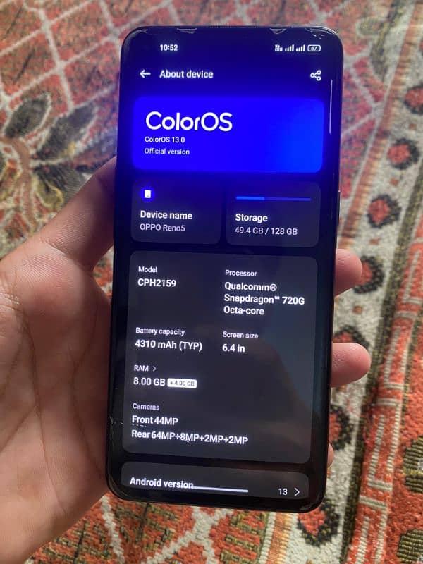 oppo reno 5 8/128 2