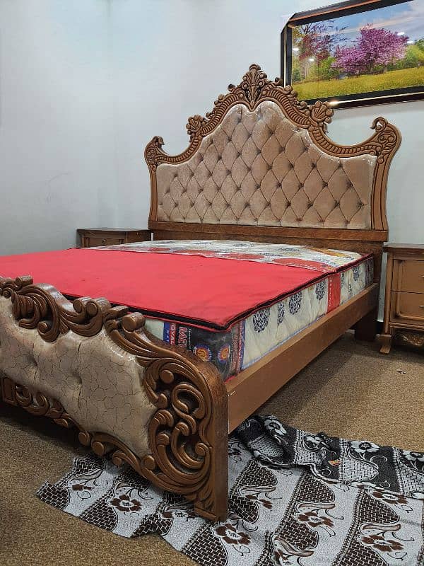 Carving bed set new Not used king size cinyoti style (just call me) 0