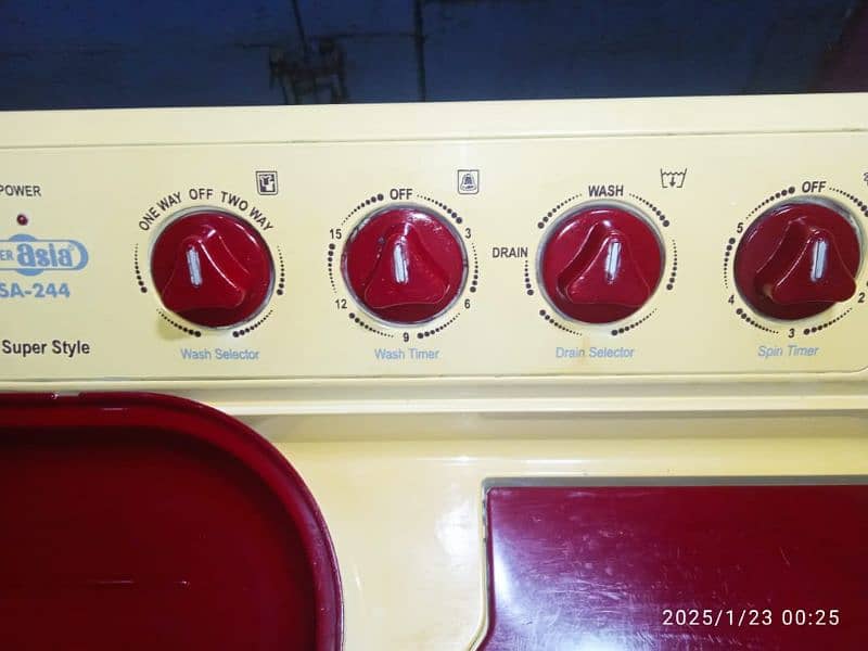 Super Asia washing machine twin tub model number SA 244 3