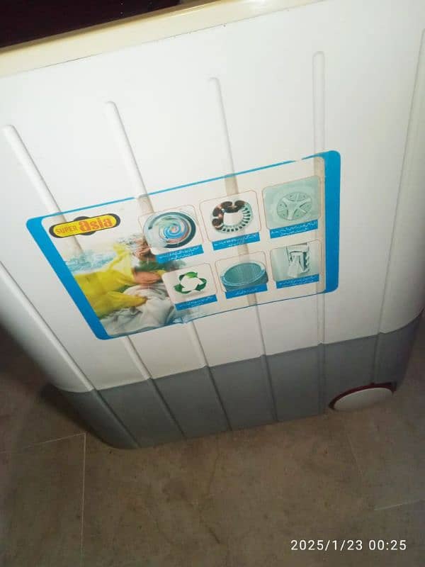 Super Asia washing machine twin tub model number SA 244 12