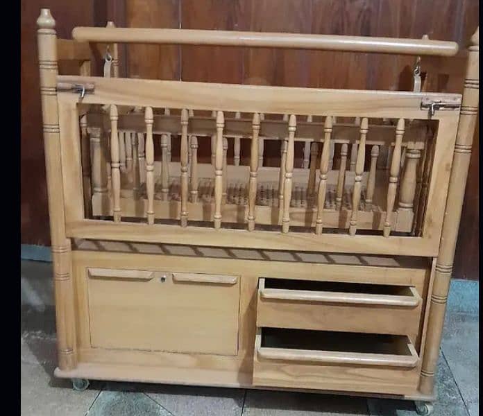 wooden cot swing 1