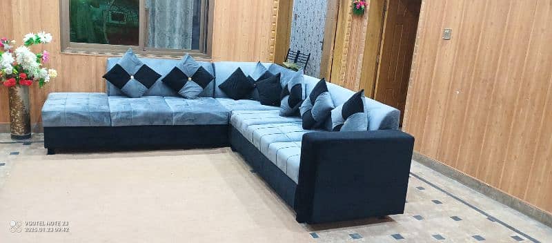 L Shaped 7 seater Sofa all Ok 1