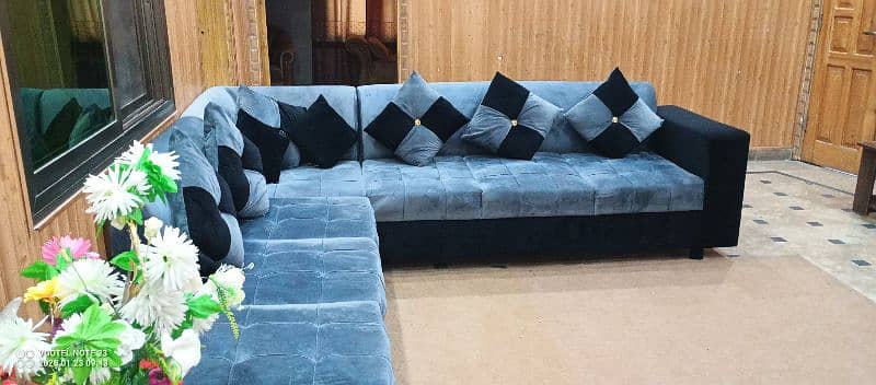 L Shaped 7 seater Sofa all Ok 6