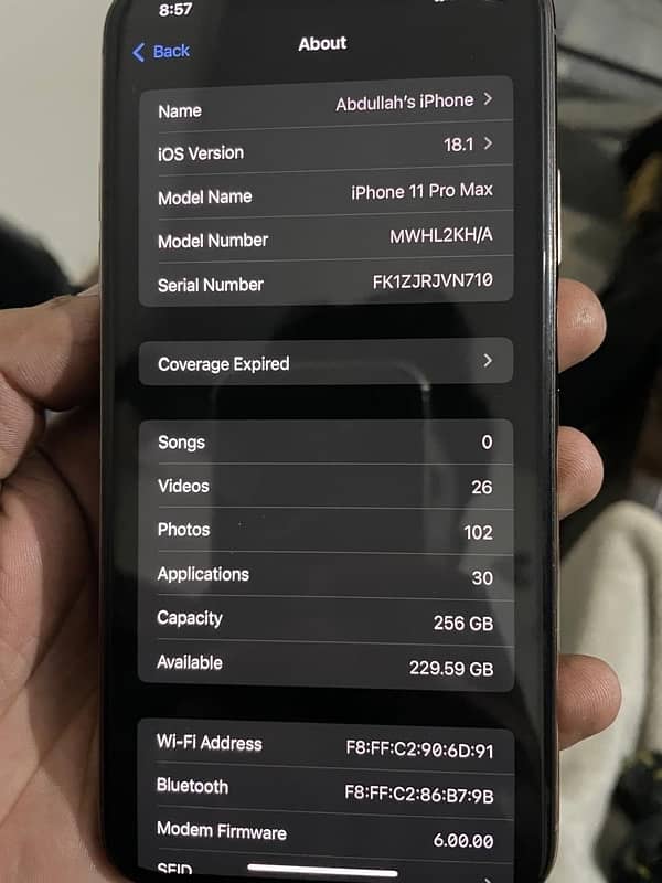 Iphone 11 Pro Max 256gb PTA 3