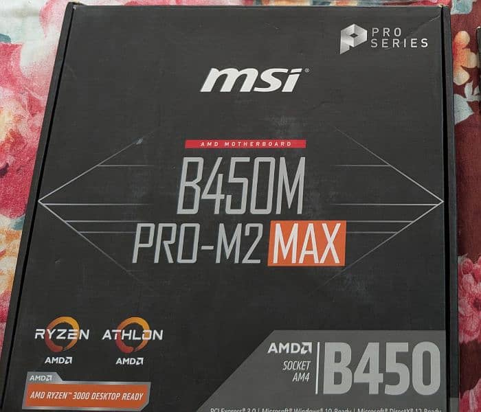 MSI b450 motherboard 0