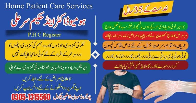 Home patient care services available 0