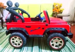 KIDS imported electric Big jeep car neat condition opening doors+bonut